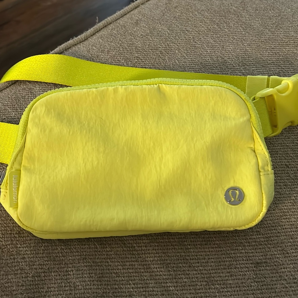 Lululemon bright yellow everywhere belt bag